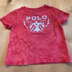 Red tie dye Ralph Lauren t shirt for boys